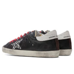 Golden Goose Super-Star Sneakers - Dark Brown/White Black Zebra -Birkenstock Store Golden Goose Superstar Canvas Dark Brown White Black Zebra GMF00101.F002032.55436 08 28 2021 01 3