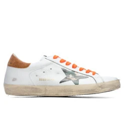 Golden Goose Super-Star Sneakers - White/Camouflage Green/Cognac