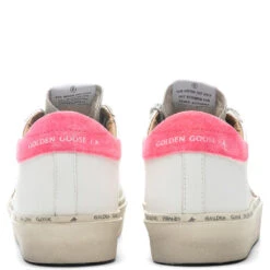 Golden Goose Women's Hi Star - White/Lobster Fluorescent -Birkenstock Store Golden Goose Women s Hi Star White Lobster Fluorescent GWF00118.F002450.81490 4