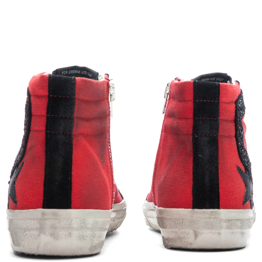 Golden Goose Women's Leather Star Slide Penstar - Red/Black 6 Golden Goose Women's Leather Star Slide Penstar - Red/Black - Image 4