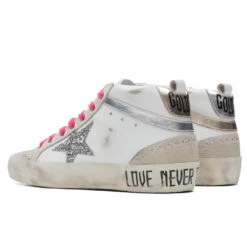 Golden Goose Women's Mid Star - White/Ice -Birkenstock Store Golden Goose Women s Mid Star White Ice GWF00122.F001935.10740 08 28 2021 01 3
