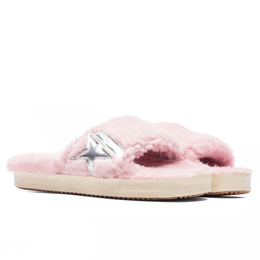 Golden Goose Women's Shearling Poolstar - Antique Pink/Silver 5 Golden Goose Women's Shearling Poolstar - Antique Pink/Silver - Image 3