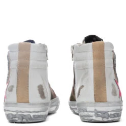 Golden Goose Women's Slide - White/Green Camouflage/Silver -Birkenstock Store Golden Goose Women s Slide White Green Camouflage Silver GWF00116.F001966.10752 08 28 2021 01 4