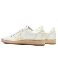 Golden Goose Women's Sneakers Leather Nappa Ball Star - Clear Yellow/White -Birkenstock Store Golden Goose Women s Sneakers Leather Nappa Ball Star Clear Yellow White GWF00117.F004151.11388 09 15 23 Feature KN 5