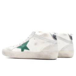 Golden Goose Women's Sneakers Nappa Suede Mid Star - Cream/Milky/Green -Birkenstock Store Golden Goose Women s Sneakers Nappa Suede Mis Star Cream Milky Green GWF00122.F004133.15426 09 15 23 Feature KN 5