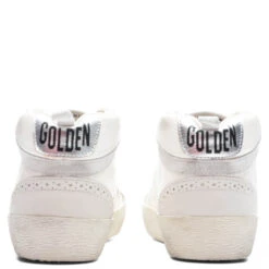 Golden Goose Women's Sneakers Nappa Suede Mid Star - Cream/Milky/Green -Birkenstock Store Golden Goose Women s Sneakers Nappa Suede Mis Star Cream Milky Green GWF00122.F004133.15426 09 15 23 Feature KN 6