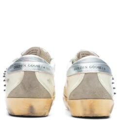 Golden Goose Women's Sneakers Nappa W/ Studs Super Star - Beige/Taupe/Silver -Birkenstock Store Golden Goose Women s Sneakers Nappa w Studs Super Star Beige Taupe Silver GWF00102.F004142.81975 09 15 23 Feature KN 6