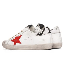 Golden Goose Women's Super-Star Sneakers - Ice White/Red Rock -Birkenstock Store Golden Goose Women s Super Star Ice White Red Rock GWF00101.F000109.80210 02 27 2021 01 3