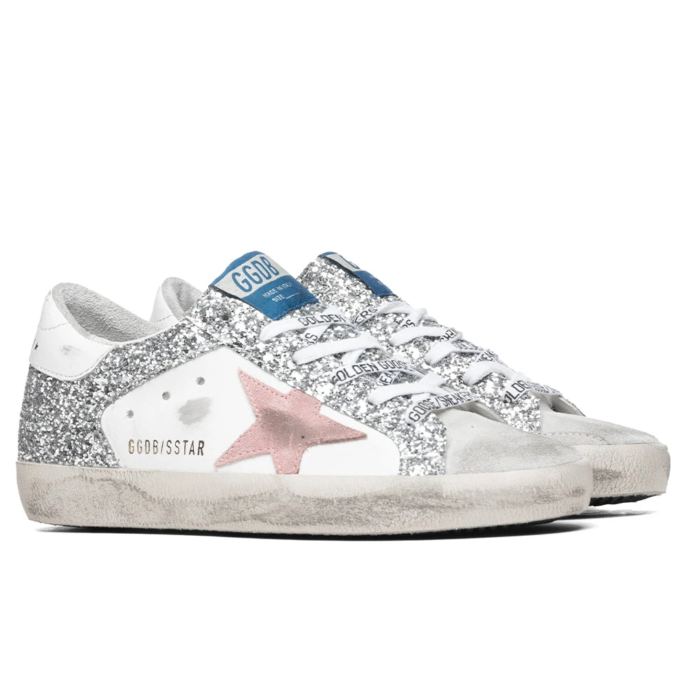 Golden Goose Women's Super-Star Sneakers - Ice White/Silver Pink 4 Golden Goose Women's Super-Star Sneakers - Ice White/Silver Pink - Image 2