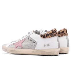 Golden Goose Women's Super-Star - Light Silver/Beige/Black Leopard -Birkenstock Store Golden Goose Women s Super Star Light Silver Beige Black Leopard GWF00103.F003172.81779 12 28 22 Feature VR 4