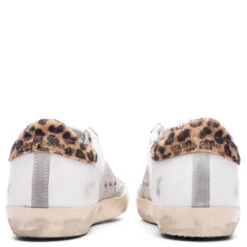 Golden Goose Women's Super-Star - Light Silver/Beige/Black Leopard -Birkenstock Store Golden Goose Women s Super Star Light Silver Beige Black Leopard GWF00103.F003172.81779 12 28 22 Feature VR 6