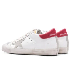 Golden Goose Women's Super-Star Penstar - White/Silver/Red -Birkenstock Store Golden Goose Women s Super Star Penstar White Silver Red GWF00107.F003167.11183 12 28 22 Feature VR 4