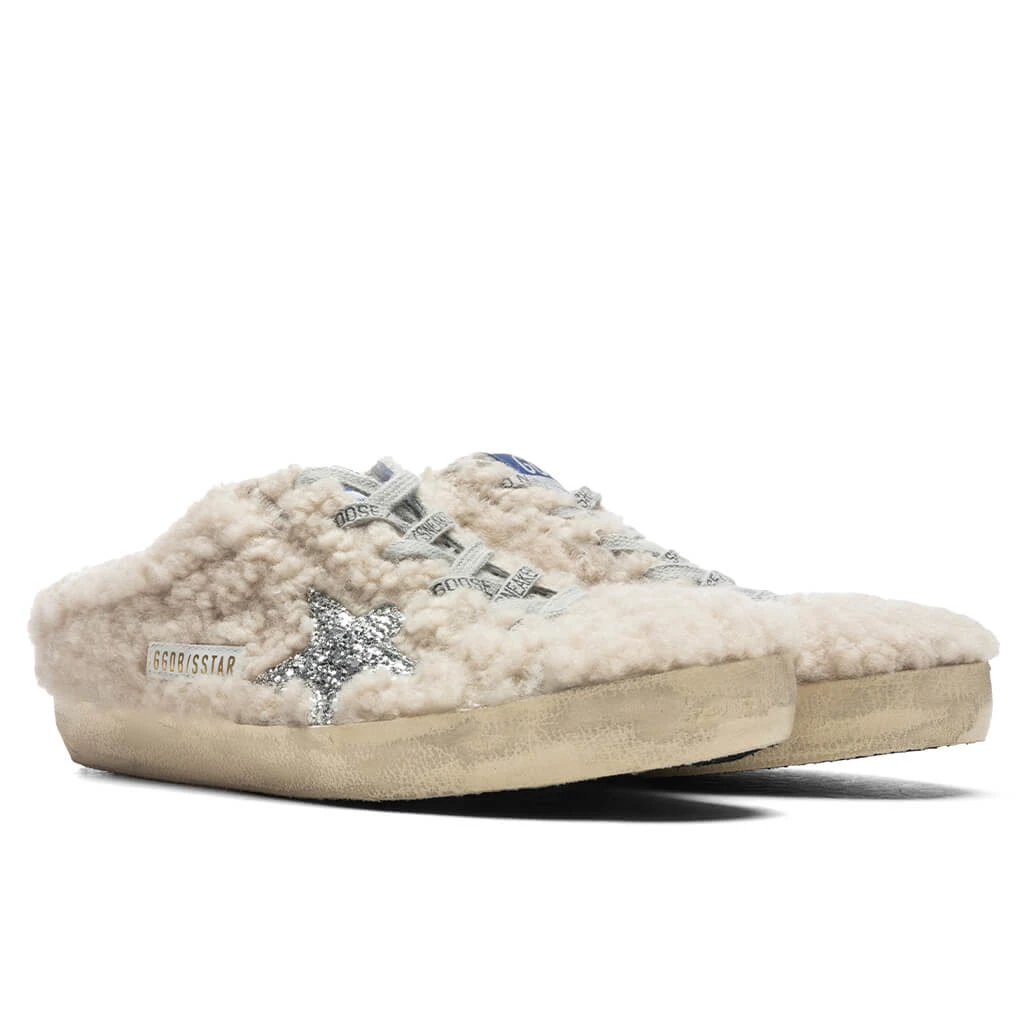 Golden Goose Women's Super-Star Sabot - Natural White/Silver 4 Golden Goose Women's Super-Star Sabot - Natural White/Silver - Image 2