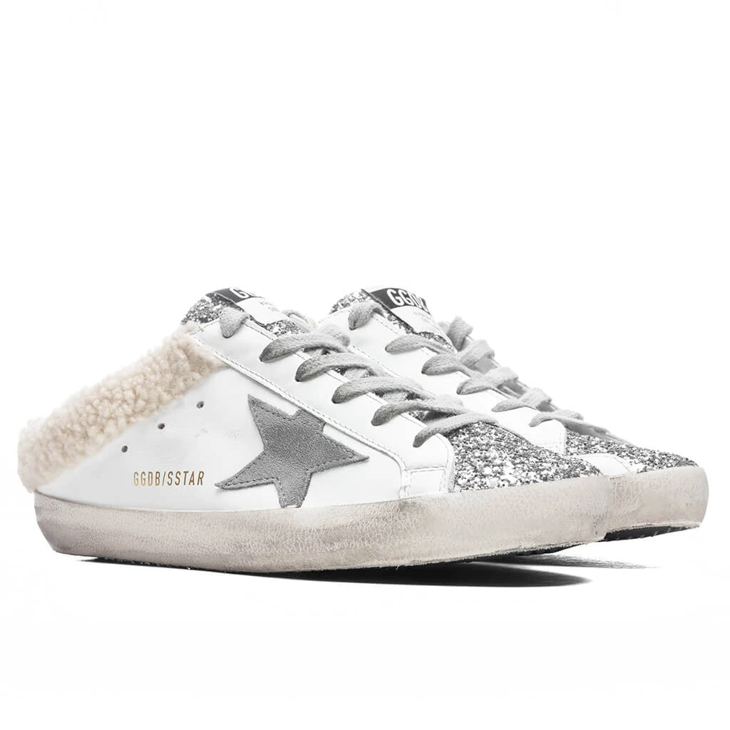 Golden Goose Women's Super-Star Sabot - White/Silver/Dark Grey 4 Golden Goose Women's Super-Star Sabot - White/Silver/Dark Grey - Image 2