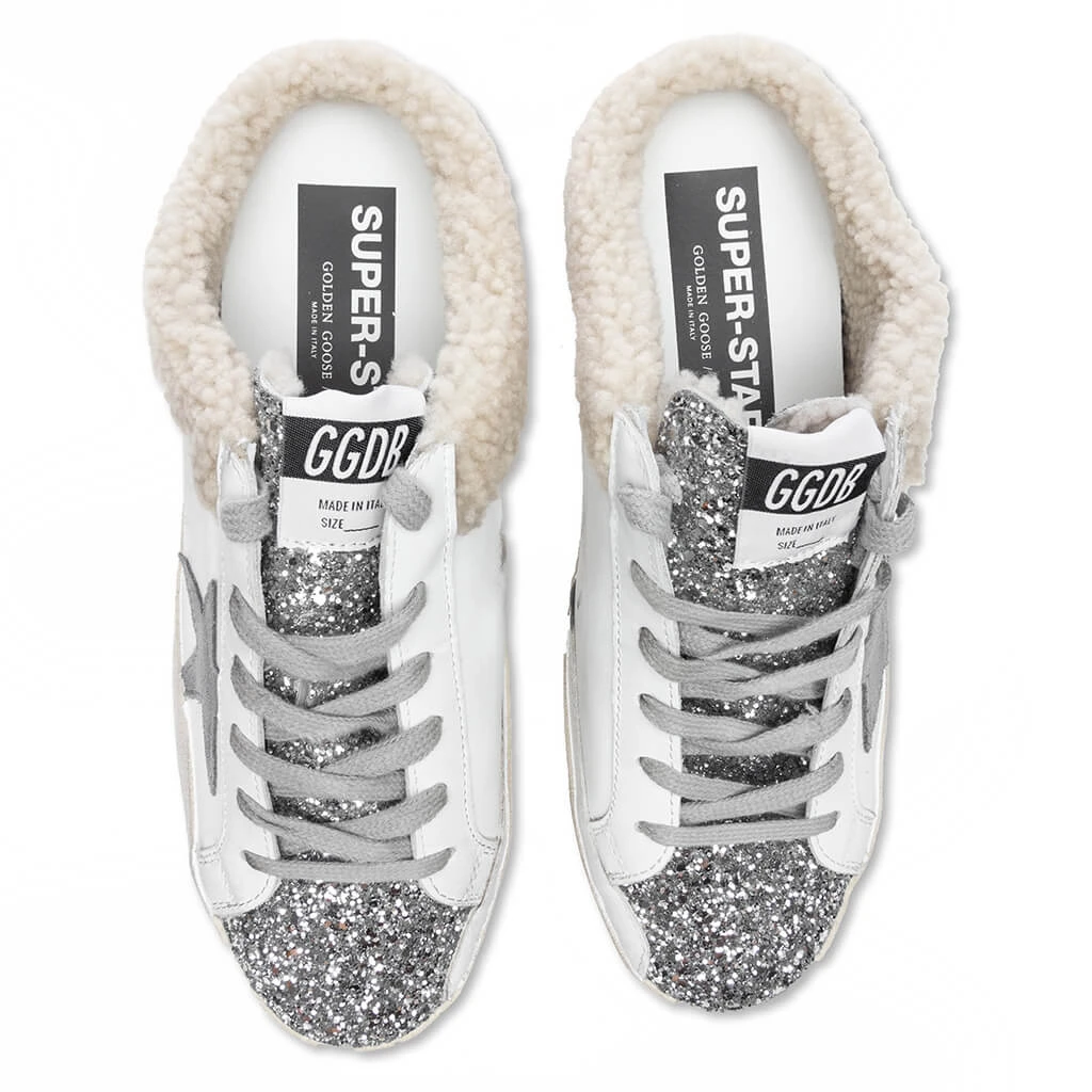 Golden Goose Women's Super-Star Sabot - White/Silver/Dark Grey 6 Golden Goose Women's Super-Star Sabot - White/Silver/Dark Grey - Image 4