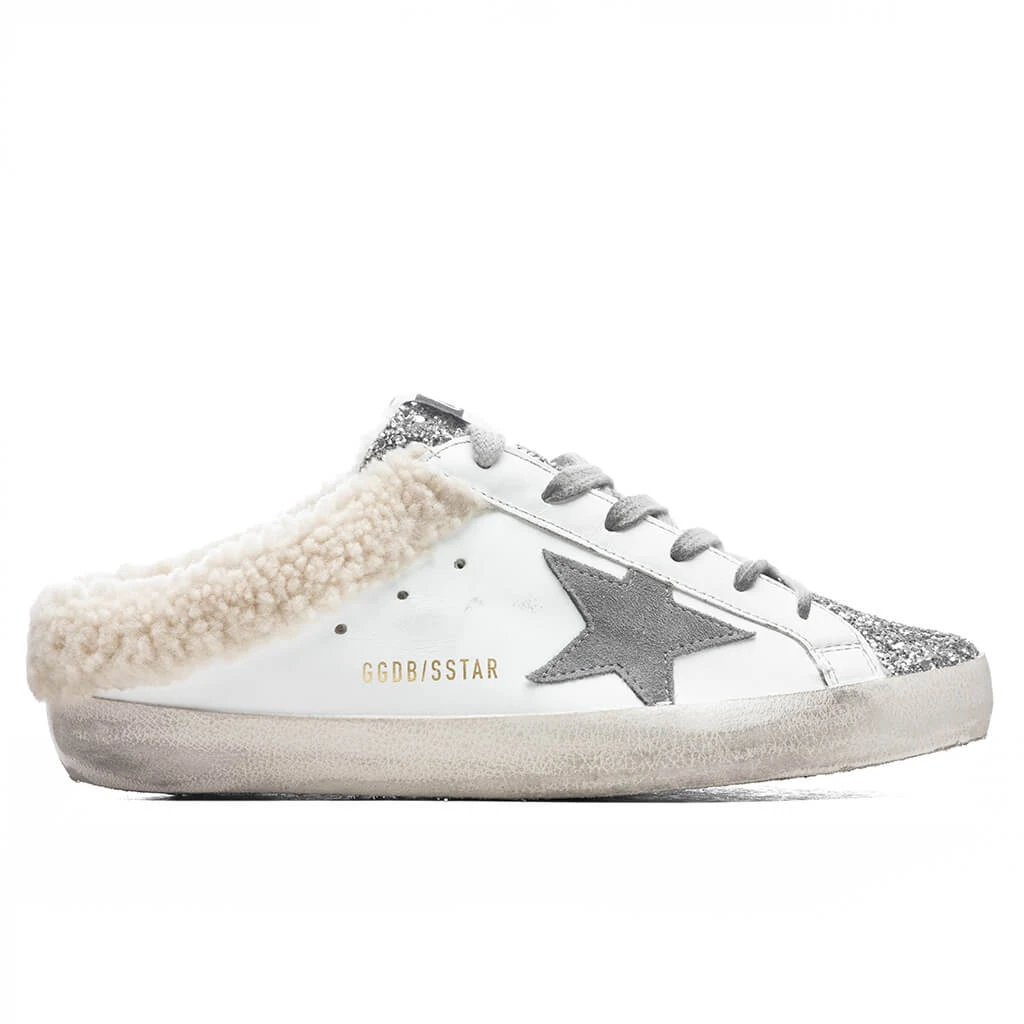 Golden Goose Women's Super-Star Sabot - White/Silver/Dark Grey 3 Golden Goose Women's Super-Star Sabot - White/Silver/Dark Grey