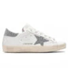 Golden Goose Women's Super-Star Sneakers - White/Silver -Birkenstock Store Golden Goose Women s Super Star Sneakers White Silver GWF00101.F003354.80185 10 08 22 Feature JM