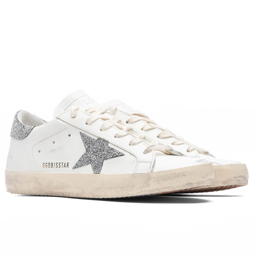 Golden Goose Women's Super-Star Sneakers - White/Silver 4 Golden Goose Women's Super-Star Sneakers - White/Silver - Image 2