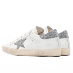 Golden Goose Women's Super-Star Sneakers - White/Silver 8 Golden Goose Women's Super-Star Sneakers - White/Silver -Birkenstock Store Golden Goose Women s Super Star Sneakers White Silver GWF00101.F003354.80185 10 08 22 Feature JM 3
