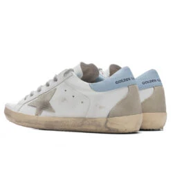 Golden Goose Women's Super-Star Sneakers - White/Ice/Powder Blue -Birkenstock Store Golden Goose Women s Super Star White Ice Powder Blue GWF00102.F002569.10588 11 28 2021 01 3