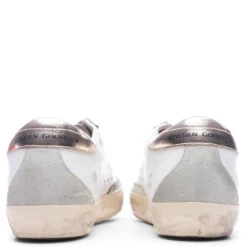 Golden Goose Women's Super-Star - White/Powder Blue/Platinum -Birkenstock Store Golden Goose Women s Super Star White Powder Blue Platinum GWF00102.F003190.81774 12 28 22 Feature VR 6