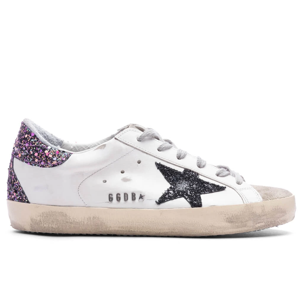 Golden Goose Women's Super-Star - White/Taupe/Fuxia Black 3 Golden Goose Women's Super-Star - White/Taupe/Fuxia Black