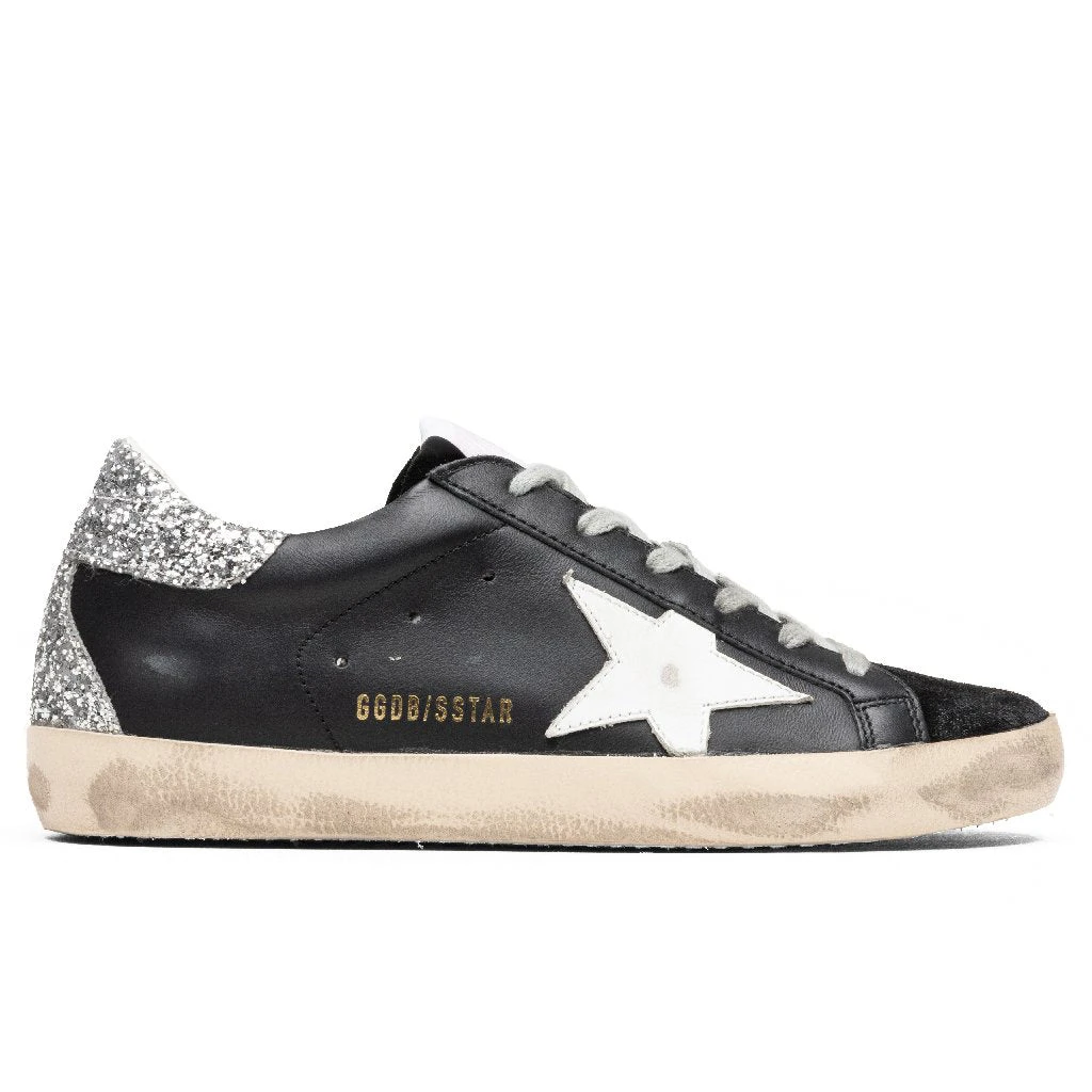 Golden Goose Women's Super-Star Sneakers - Black/White/Silver 3 Golden Goose Women's Super-Star Sneakers - Black/White/Silver