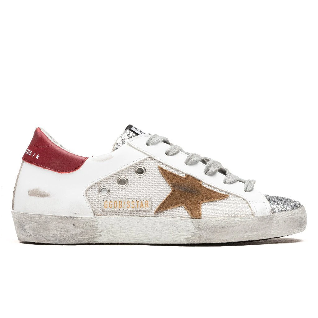 Golden Goose Women's Super-Star Sneakers - Silver/White/Tobacco 3 Golden Goose Women's Super-Star Sneakers - Silver/White/Tobacco