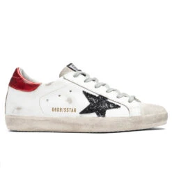 Golden Goose Women's Super-Star Sneakers - White/Ice/Black/Red