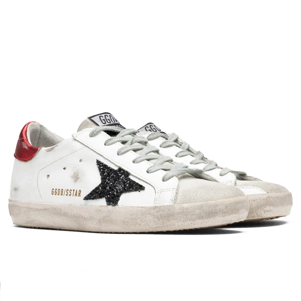 Golden Goose Women's Super-Star Sneakers - White/Ice/Black/Red 5 Golden Goose Women's Super-Star Sneakers - White/Ice/Black/Red - Image 3
