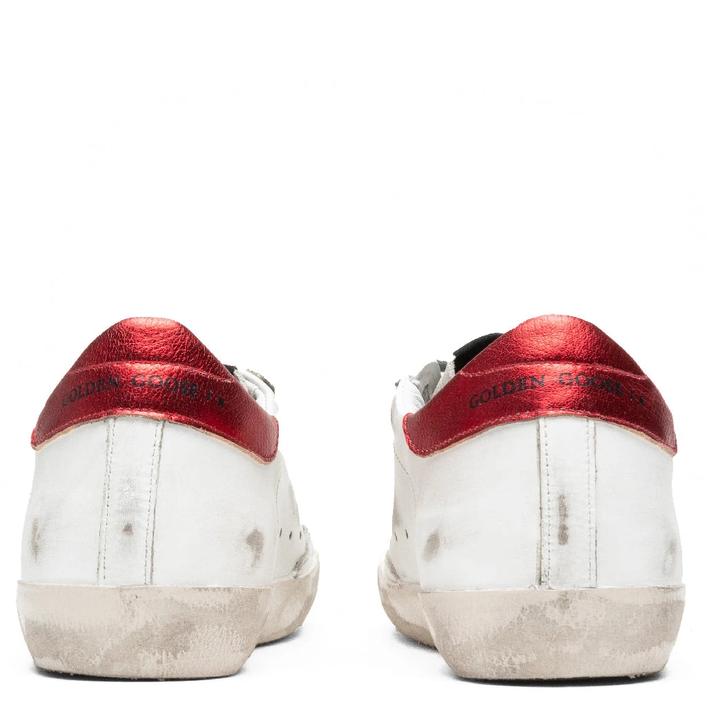 Golden Goose Women's Super-Star Sneakers - White/Ice/Black/Red 6 Golden Goose Women's Super-Star Sneakers - White/Ice/Black/Red - Image 4