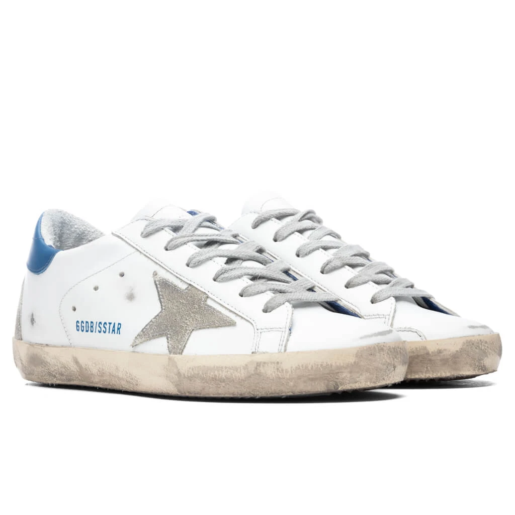 Golden Goose Women's Super-Star Sneakers - White/Ice/Blue 4 Golden Goose Women's Super-Star Sneakers - White/Ice/Blue - Image 2