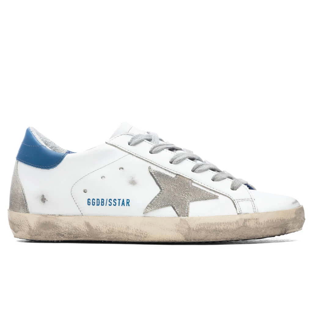 Golden Goose Women's Super-Star Sneakers - White/Ice/Blue 3 Golden Goose Women's Super-Star Sneakers - White/Ice/Blue