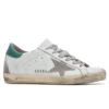 Golden Goose Women's Super-Star Sneakers - White/Ice/Green -Birkenstock Store Golden Goose Women s Superstar White Ice Green GWF00102.F002180.10802 08 28 2021 01