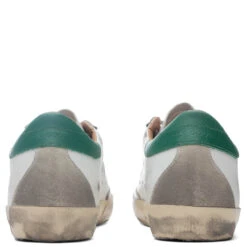 Golden Goose Women's Super-Star Sneakers - White/Ice/Green -Birkenstock Store Golden Goose Women s Superstar White Ice Green GWF00102.F002180.10802 08 28 2021 01 4