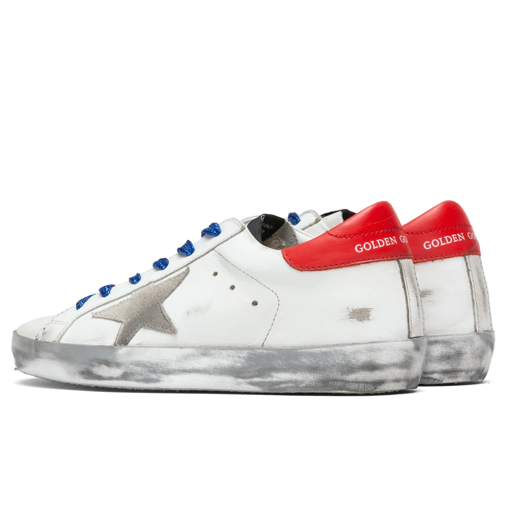 Golden Goose Women's Super-Star Sneakers - White/Ice/Red 5 Golden Goose Women's Super-Star Sneakers - White/Ice/Red - Image 3