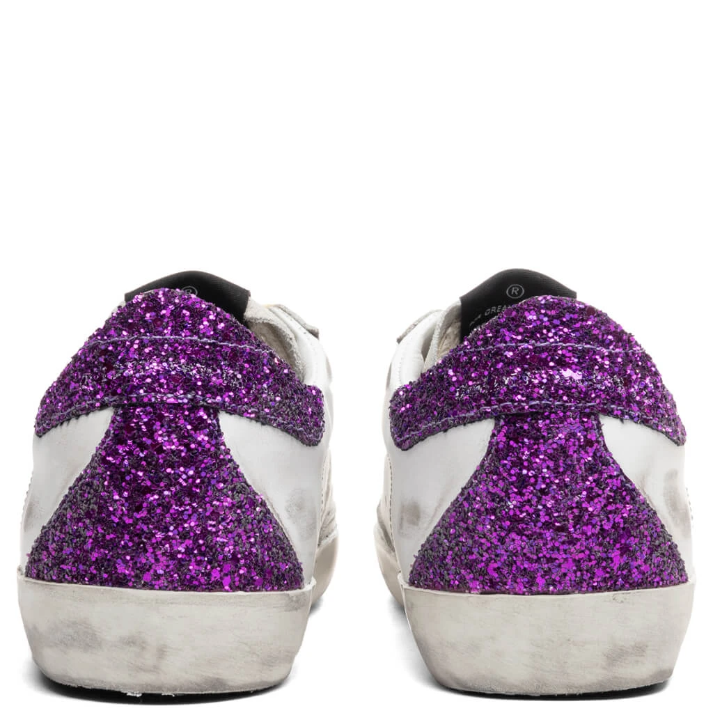 Golden Goose Women's Super-Star Sneakers - White/Ice/Silver/Purple 6 Golden Goose Women's Super-Star Sneakers - White/Ice/Silver/Purple - Image 4