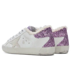 Golden Goose Women's Super-Star Sneakers - White/Lavender -Birkenstock Store Golden Goose Women s Superstar White Lavender GWF00102.F001623.10641 08 28 2021 01 3