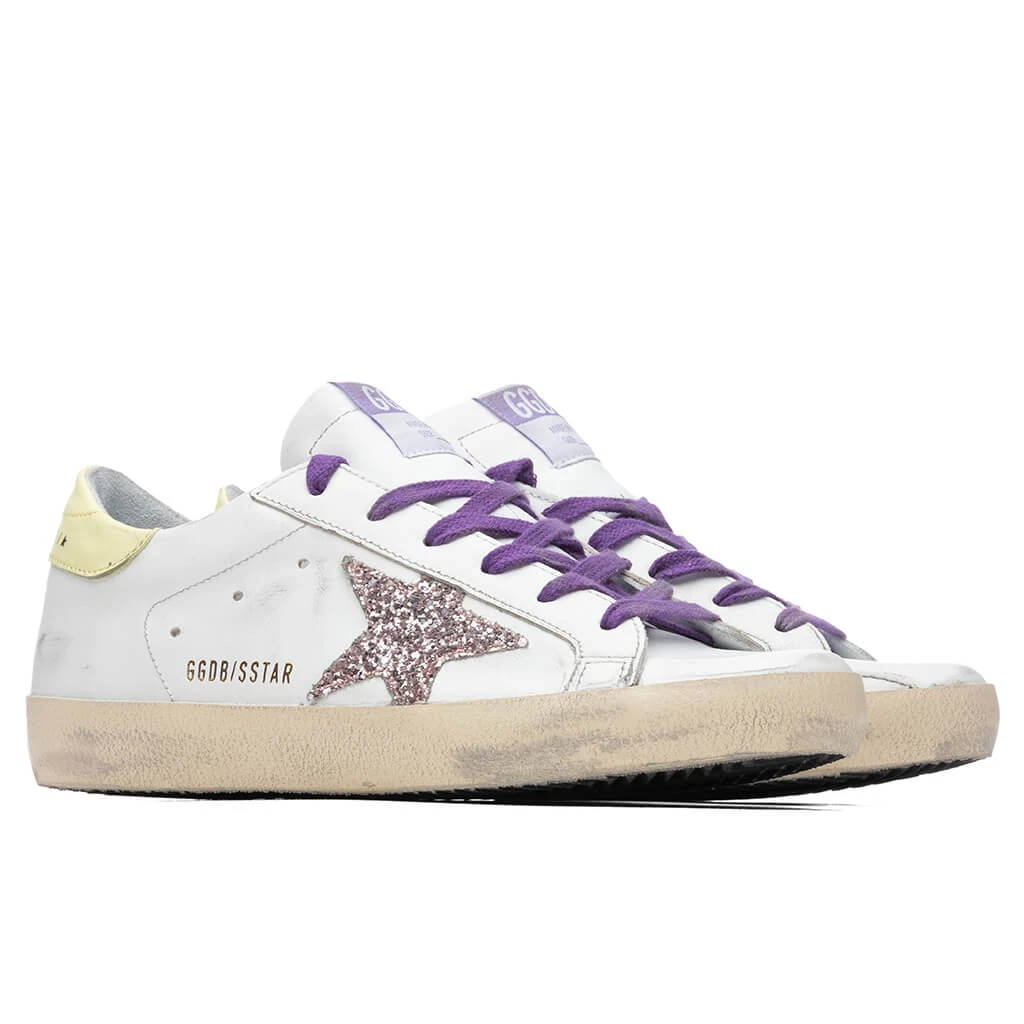 Golden Goose Women's Super-Star Sneakers - White/Pink 4 Golden Goose Women's Super-Star Sneakers - White/Pink - Image 2