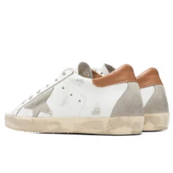 Golden Goose Women's Super-Star Sneakers - White/Ice/Light Brown -Birkenstock Store Golden Goose Womens Super Star White Ice Light Brown GWF00102.F002182.10803 12 29 2021 01 4