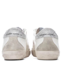Golden Goose Women's Super-Star Sneakers - White/Lobster Fluorescent/Ice -Birkenstock Store GoldenGooseWomen sSuper Star White LobsterFluorescent Ice GWF00102.F002502.10887 4