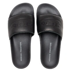 Logo Slider - Black/Black -Birkenstock Store Heron Preston Logo Slider Black Black HMIC001R21LEA0011010 12 06 2020 01 5
