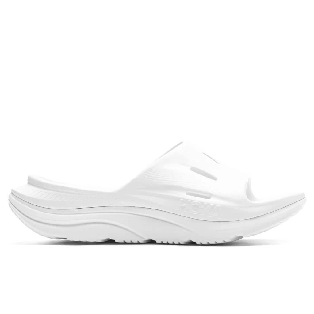 Hoka Ora Recovery Slide 3 - White/White 3 Hoka Ora Recovery Slide 3 - White/White