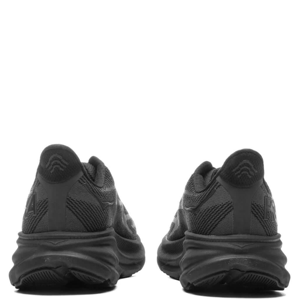 Hoka Women's Clifton 9 - Black/Black 6 Hoka Women's Clifton 9 - Black/Black - Image 4