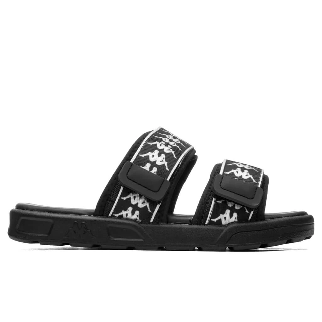 Kappa 222 Banda Aster 1 Sandals - Black/White 3 Kappa 222 Banda Aster 1 Sandals - Black/White