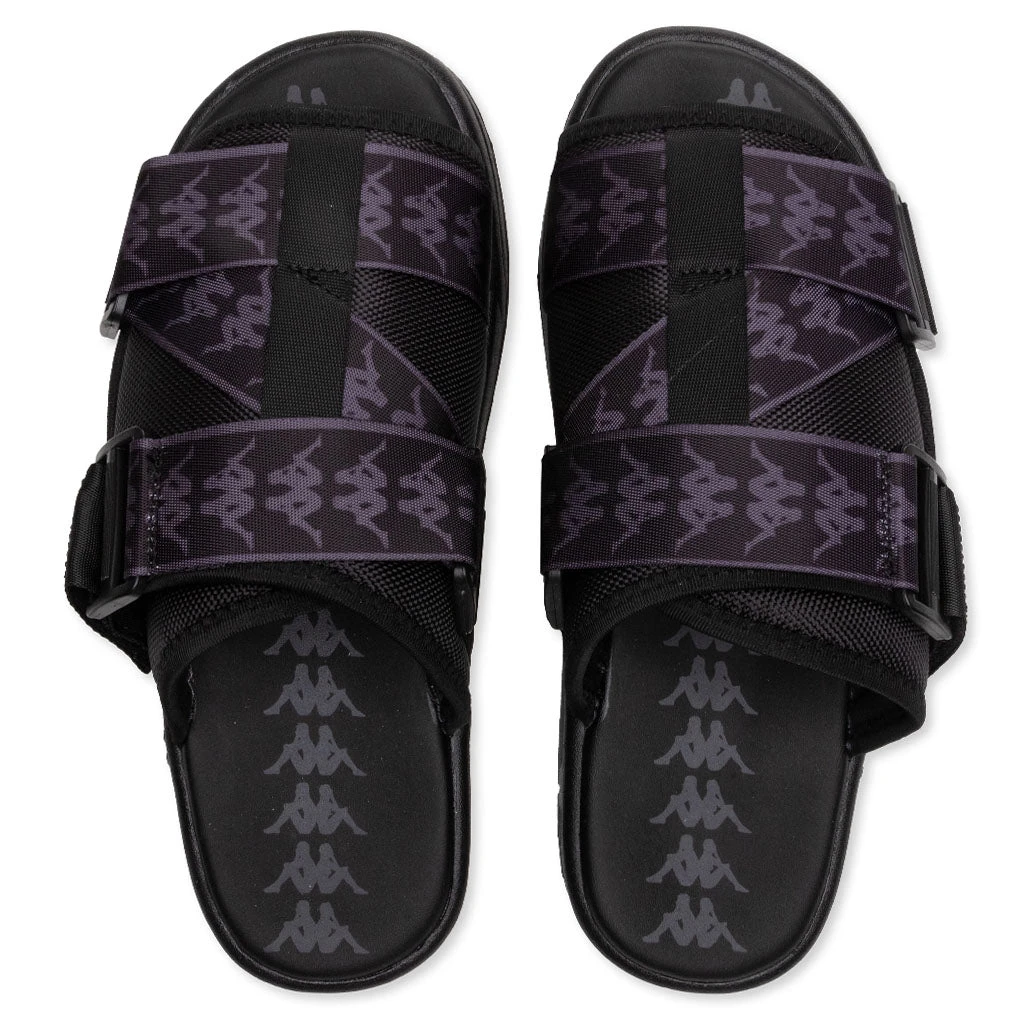 Kappa 222 Banda Mitel 1 Sandals - Black/Grey DK 6 Kappa 222 Banda Mitel 1 Sandals - Black/Grey DK - Image 4