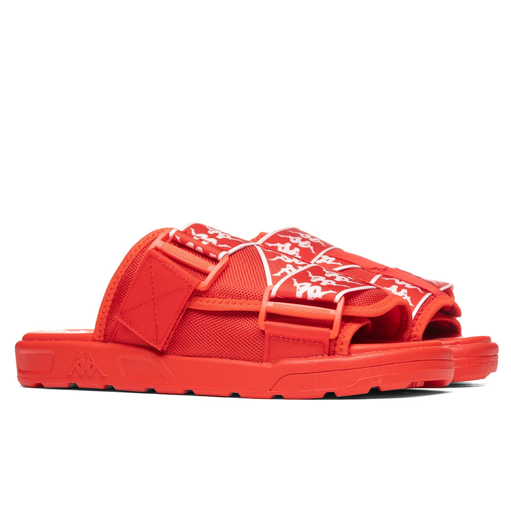 Kappa 222 Banda Mitel 1 Sandals - Red Flame/White 4 Kappa 222 Banda Mitel 1 Sandals - Red Flame/White - Image 2