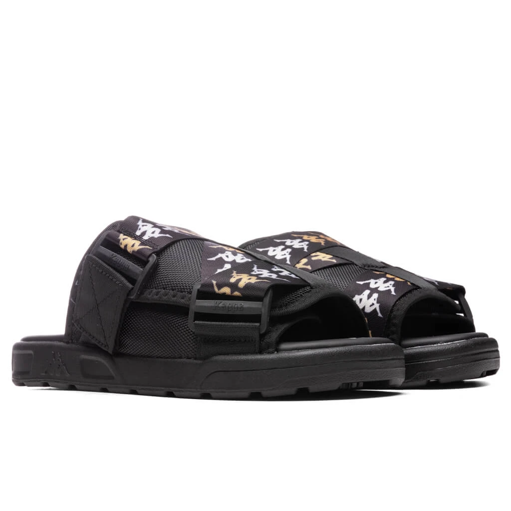 Kappa 222 Banda Mitel 7 Sandals - Black/White 5 Kappa 222 Banda Mitel 7 Sandals - Black/White - Image 3