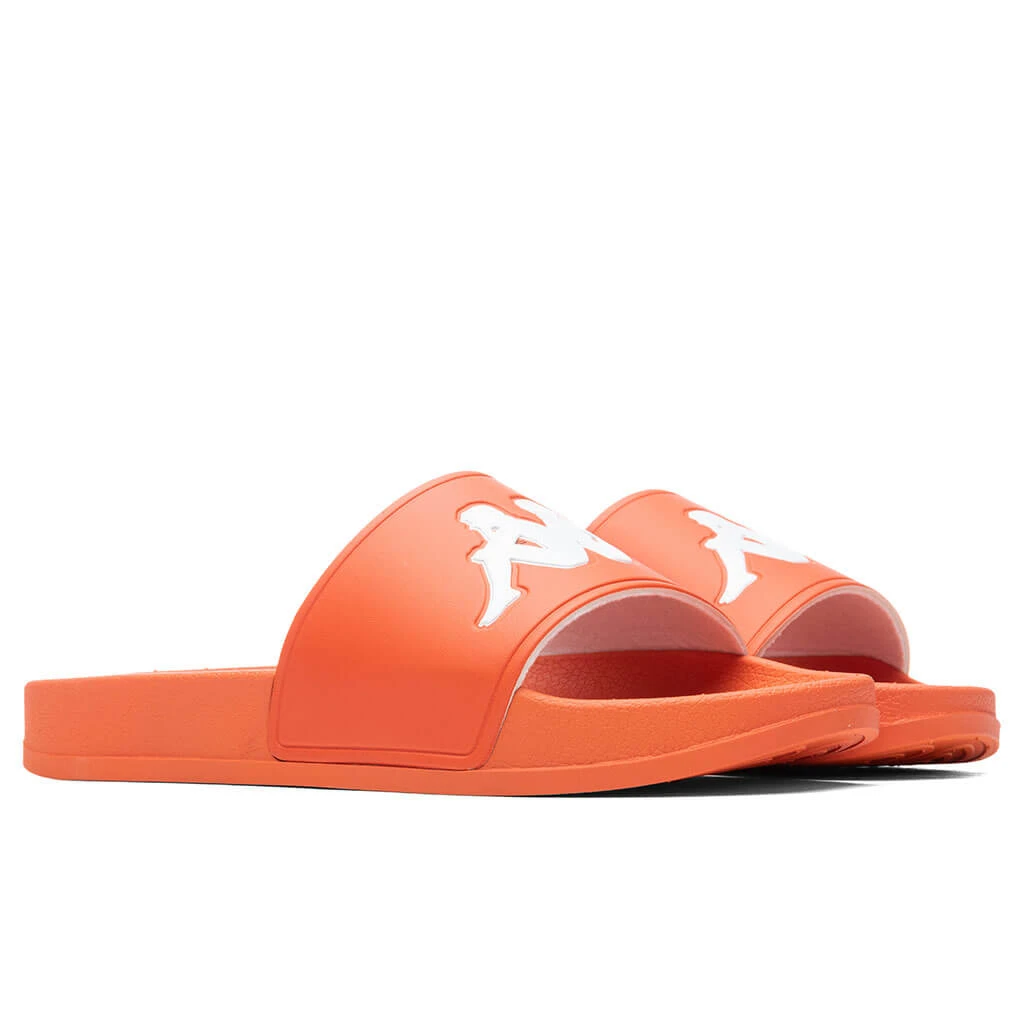 Kappa Authentic Adam 2 Slides - Orange Smutty/White 4 Kappa Authentic Adam 2 Slides - Orange Smutty/White - Image 2