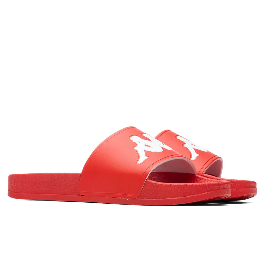 Kappa Authentic Adam 2 Slides - Red/White 4 Kappa Authentic Adam 2 Slides - Red/White - Image 2